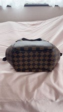LOUIS VUITTON Damier Pattern Small Brown Handbag Well-kept #QYAQ9F