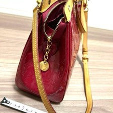 LOUIS VUITTON Monogram Vernis MM Red #QY1JRJ