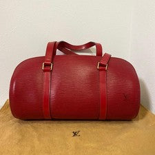 LOUIS VUITTON Epi Red Boston Bag #QYDR82