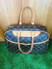Louis Vuitton handbag, navy brown #QYEDGG
