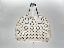 COACH Satchel Handbag, Perforated Leather #QYKL1Q