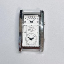 Travel Logic Dual Watch for Men, White #QY25BB
