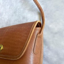 old coach shoulderbag brown leather y2k #QYBD3R