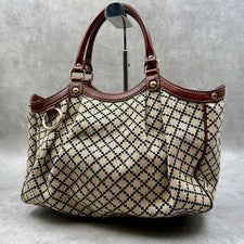 GUCCI Sukey Diamante Handbag Tote Bag Brown #QY0PC5