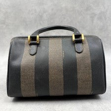 Fendi Pequin Pattern Handbag, 2-Way Shoulder Bag, Mini Boston Bag #QYINXC