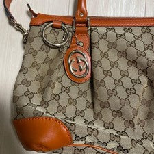 GUCCI GG Canvas 2-way Handbag #QY3OS2