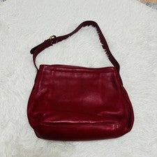 Old Coach shoulder bag, model 4161, made in the USA, red leather. #QY25EA