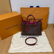 LOUIS VUITTON Riverside Handbag 2-way Damier with Box & #QYDRXG