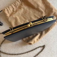 OLD COACH Madion Kisslock Chain Shoulder Bag #QYIO08