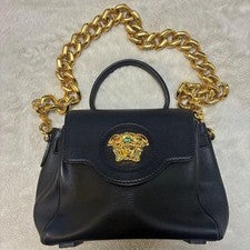 VERSACE Lame Dusa Small Leather Top Handle #QYGZS2