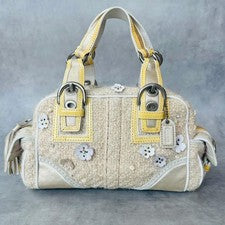 COACH Tweed Soho Floral Satchel Bag #QYGIQL