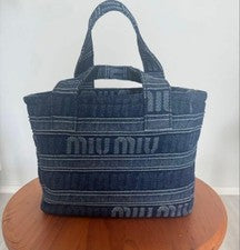 miumiu Miu Miu bag denim tote