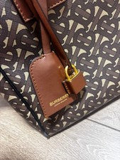 BURBERRY Geometric Pattern Handbag #QY4JCK