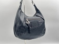 Y2KCOACH Poppy Leather Shoulder Bag, Black #QY0813