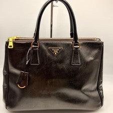 Prada Galleria Saffiano Bernice 2-Way Handbag with Black Strap #QY0GUT