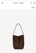 The Row Small N S Park Tote Nubuck Black #QY396Z