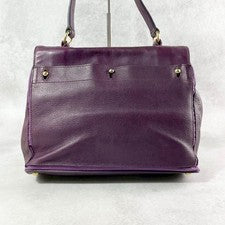 SAINT LAURENT Saint Laurent Muse Two, purple leather shoulder bag. #QYF82E