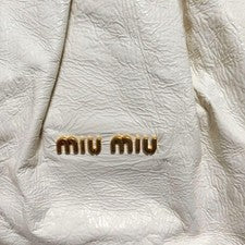 Hard to Find miu miu handbag enamel ivory
