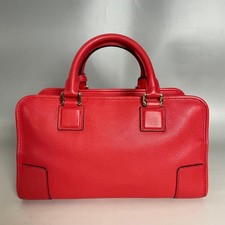 Loewe Amazona 28 Leather Red Handbag #QYHTK6