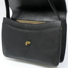 Old Coach Turnlock Shoulder Bag, Black, Made in Italy #QY55HB