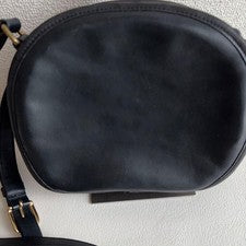Old Coach Shoulder Bag, Black, Made in USA, Leather #QYJY92