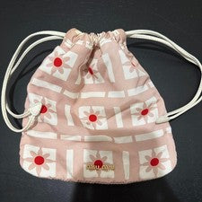 Miu Miu floral pattern pouch pink