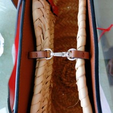 Christian Louboutin Leather Basket Bag Shoulder Bag with Logo #QYKD1L