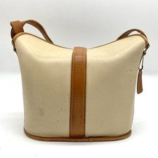 USA-made COACH Old Coach beige genuine leather shoulder bag ✧ #QY609I