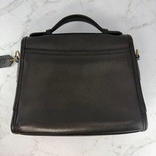 COACH Old Coach 2-way Shoulder Bag/Handbag, Leather, Black, 9870 #QY5DMJ
