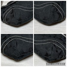 COACH Soho Tote Bag Signature Black #QYAJ9X