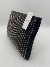 Christian Louboutin LOUBIPOSH NV CLUTCH CALF PARIS Studded Leather Black #QYKKR0