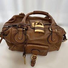 CHLOE Chlo? Paddington Lockable Handbag Brown #QYIWG3