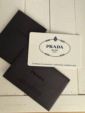 PRADA Canapa handbag, blue, with guarantee card. #QY4IOE
