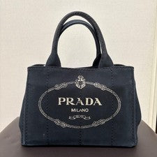 PRADA CANAPA handbag, black #QYBLJZ