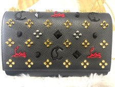 Christian Louboutin Paloma Chain Clutch, Mitsukoshi, Black and Red, Mult #QYG2RO