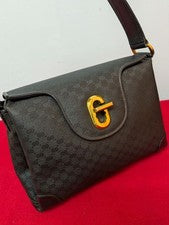 Gucci Turnlock Handbag, Black, Micro GG #QYI8KU