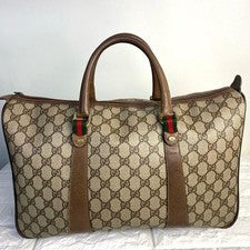 Gucci handbag, Boston bag, GG Sherry line, Classic. #QY5LKT