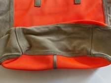 miumiu orange beige mesh tote bag