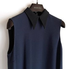 MIUMIU *Sleeveless dress navy black