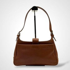 Classic Coach Shoulder Bag Leather Brown #QYJY5A