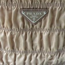 PRADA Prada Gathered Nylon 2-Way Handbag #QYC9H9