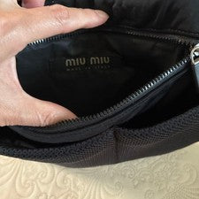 miu miu shoulder bag black