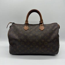 LOUIS VUITTON Speedy 35 Monogram Boston Bag #QYCG49