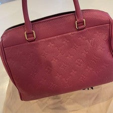 LOUIS VUITTON Empreinte Leather Handbag Pink withDust Bag Roppongi Store #QYH5BV