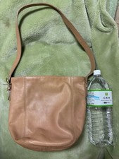 OLD COACH Beige Leather Shoulder Bag #QYGYG0