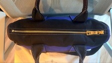 PRADA black and purple striped handbag Canvas Women #QY1YDQ