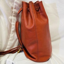 Old Coach drawstring bag, designed by Shuhei Nishiguchi, leather shoulde #QYIVC5