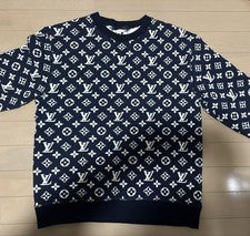 Louis Vuitton Navy Sweatshirt M Blue Hard to Find Pre-Owned Condition