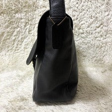 COACH Old Coach Shoulder Bag, Black Flap #QYGQFY