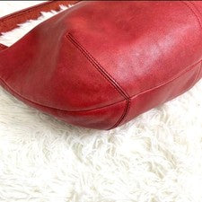 COACH 9921 Crescent Moon Shoulder Bag, One-Shoulder, Red #QY0VGT